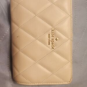 Kate Spade Quilted Cream Leather Wallet